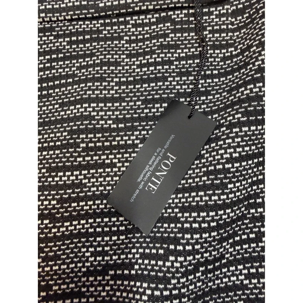 Lane Bryant Black‎ White Textured Ponte Knit Pencil Skirt Plus Size 22 NWT